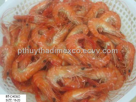 Frozen Cook black tiger shrimp