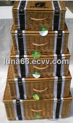S/5 set of empty hamper for gift packing and food