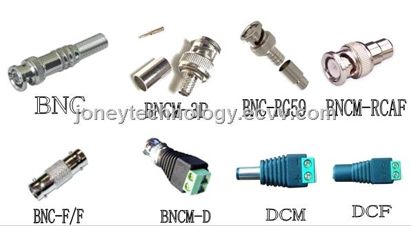 cctv cable connectors accessories