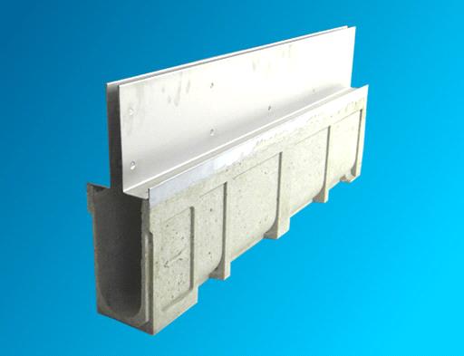 rainwater polymer channel with stainless steel slot cover board