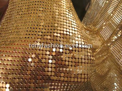 Gold Color Metal Fabric