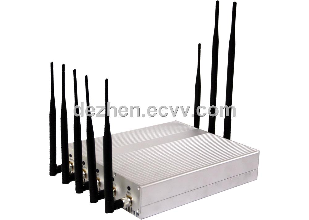 20W 8 Channel Cellphone Signal Jammer Shield With 3G+ GPS + WIFI + UHF VHF Walkie Talkie