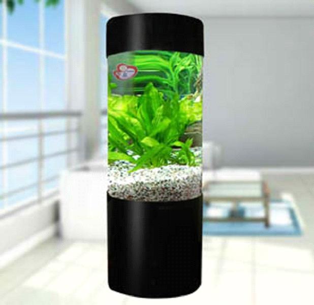 Large Acrylic Aquarium Cylinder Acrylic Fish Tank 1080*350