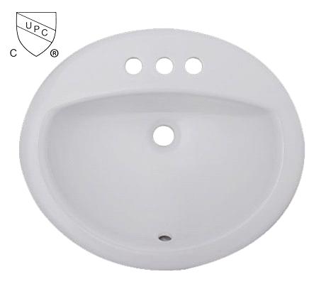 O2018 CUPC Porcelain Topmount Bathroom Sink