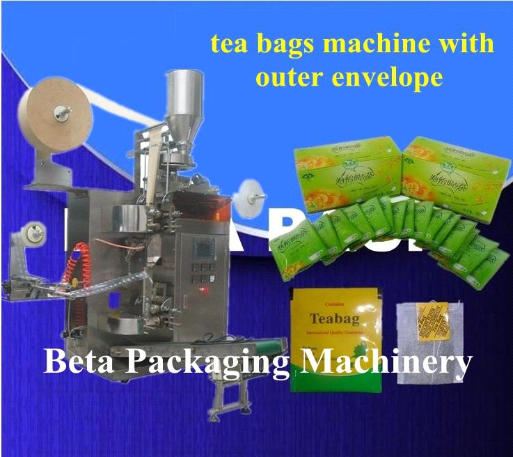 tea bags pack machine with outer envelope
