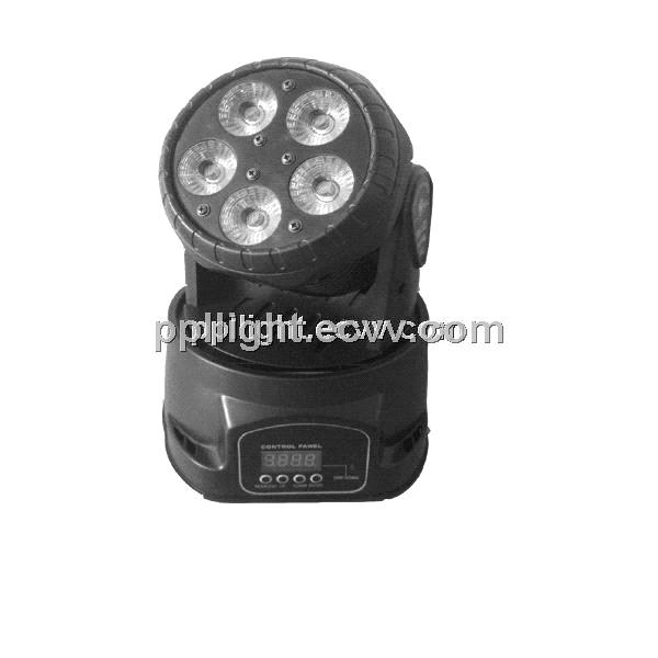 5pcs * 15W 5-in-1 RGBWA LED Mini Moving Head Wash Light