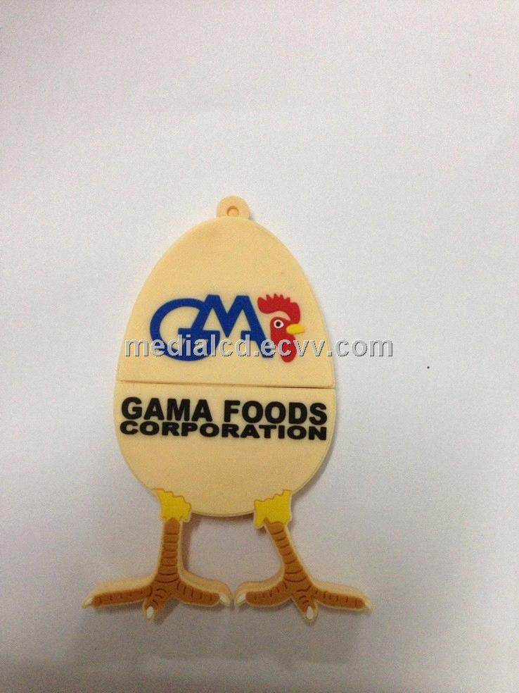 Chicken% Egg Shape Custom USB Flash Drive for Gifts USB Items