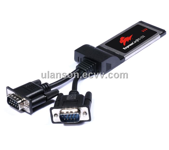 Expresscard to RS-232 Serial 2-PORT for Laptop