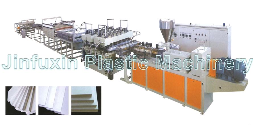 PVC Plastic Crust Foamed Board Machine