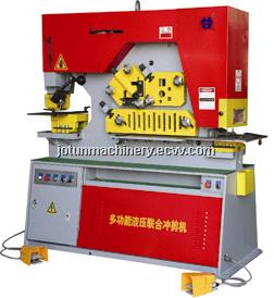 hydraulic sheet metal punching and cutting machine ironworker
