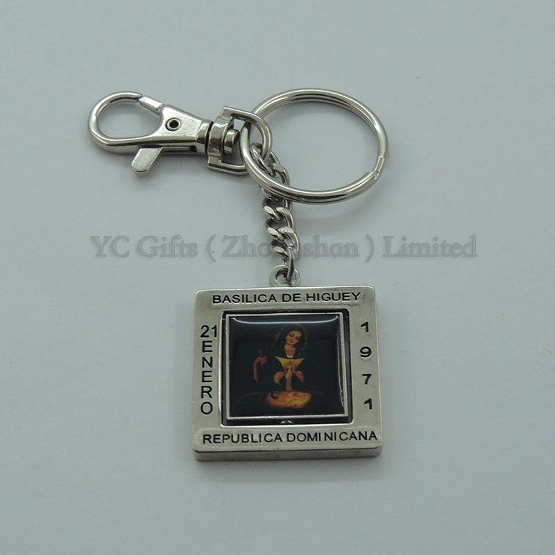 zinc alloy die casting key rings with logo