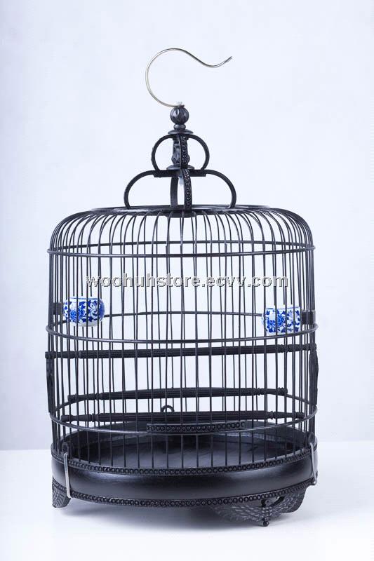 Vintage Chinese Bamboo Bird Cage