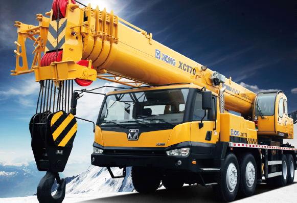 70Ton XCMG Mobile Truck Crane, Big Construction Equipent Traveling Crane