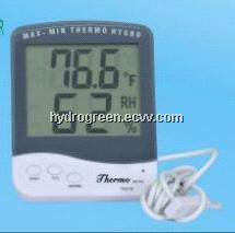 Digital thermometer hygrometer with probe