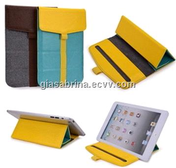 Multi functional Business leather envelop for iPad Mini and7 inch tablet PC