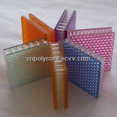 Light Transmission Honeycomb Sandwich Panel in Decoration