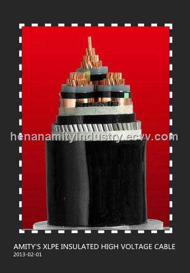 XLPE insulated high voltage cable