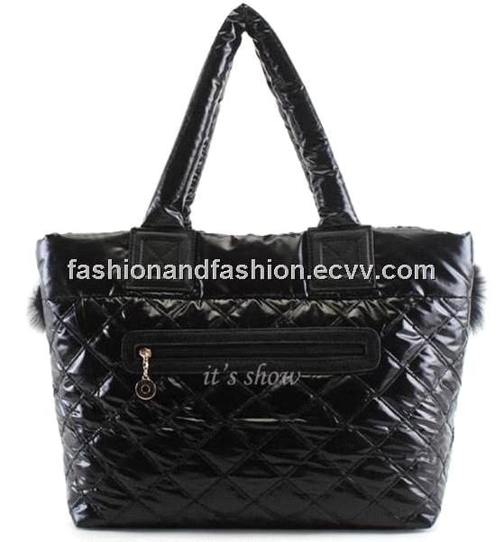 2013 FASION QUILTED LADY TOTE DESIGNER HANDBAG WITH RABBIT HAIR