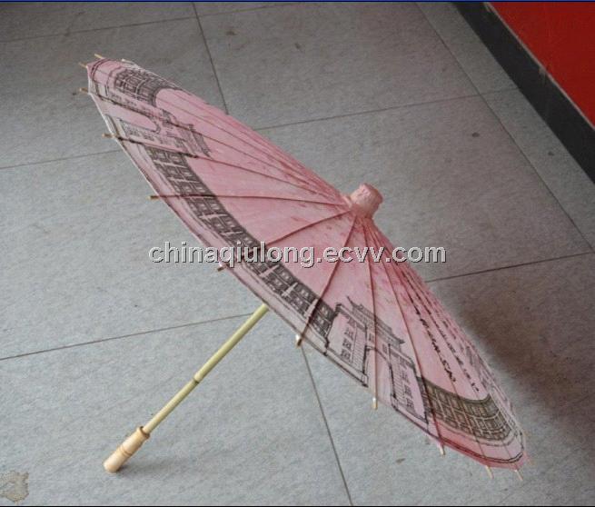 Bamboo Paper Parasol for Wedding Gift Hand Made Parasol