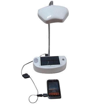Crank Dynamo Solar LED Table Light with Power Bank function