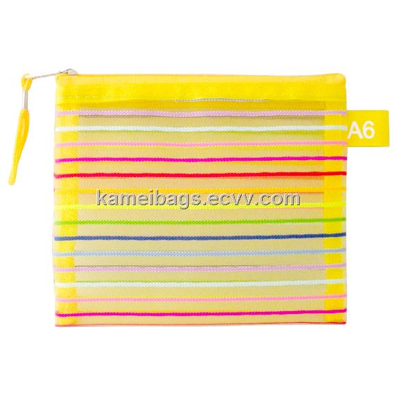 Mesh Bag (KM-MSB0001), Stationery Bags, Gift Bag, Cosmetic Bags, Pencil Bag