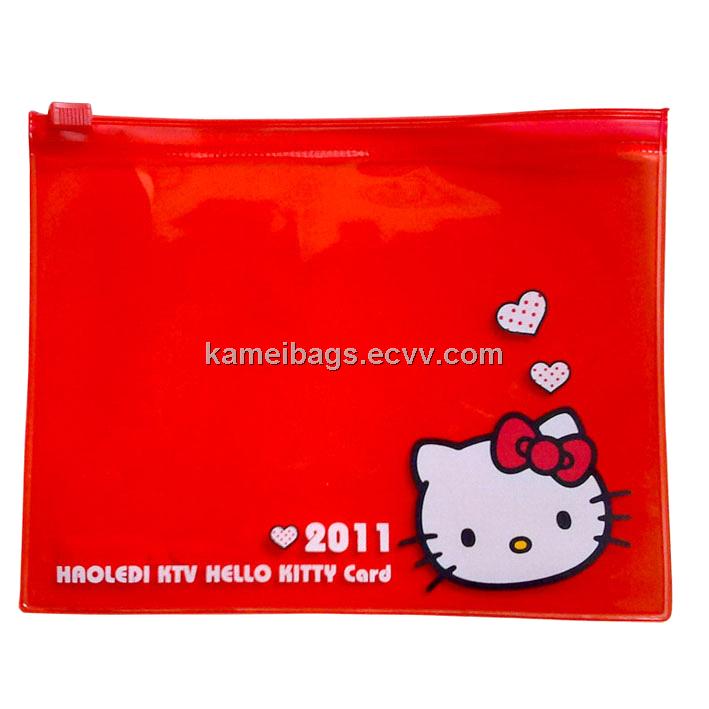 PVC Bag (KM-PVB0002), PVC Gift Bag, PVC Card Bag, Plastic Bag, Gift Packing Bag, Promotion Bag