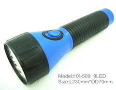 plastic rechargeable LED torch light, flashlight