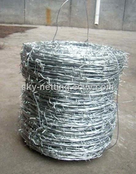 Barbed Wire Zinc Coated and Plastic Coated 1.6mm Diameter 250m Length
