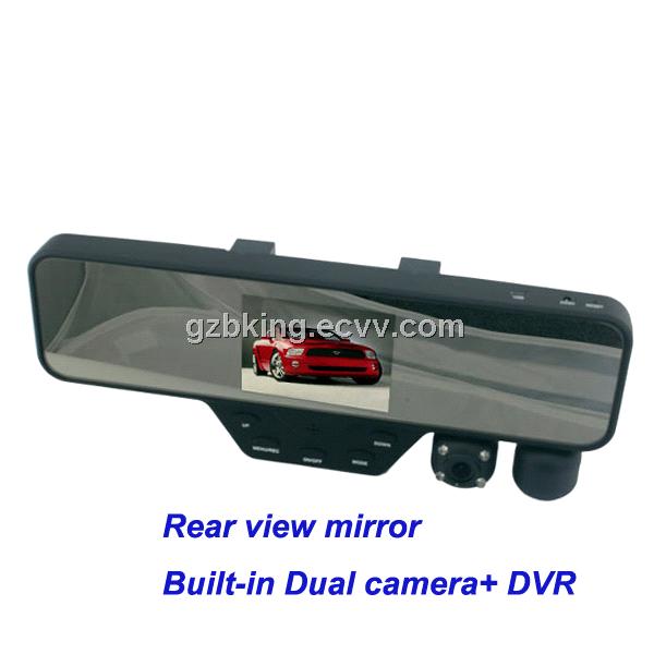 Rear view camera with built-in camera+DVR