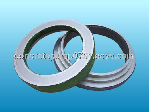 Supplying All Models Of Concrete Pump Full Hardfacing Welded Wear Cutting Ring With Wear Plate