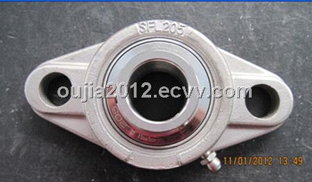ssucfl205 stainless steel bearing 2 bolts flanged bearing housing
