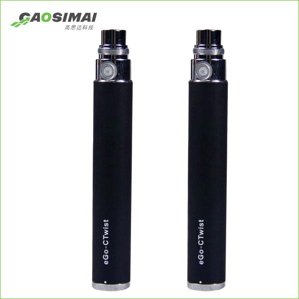 Gaosimai top quality variable voltage ego twist battery