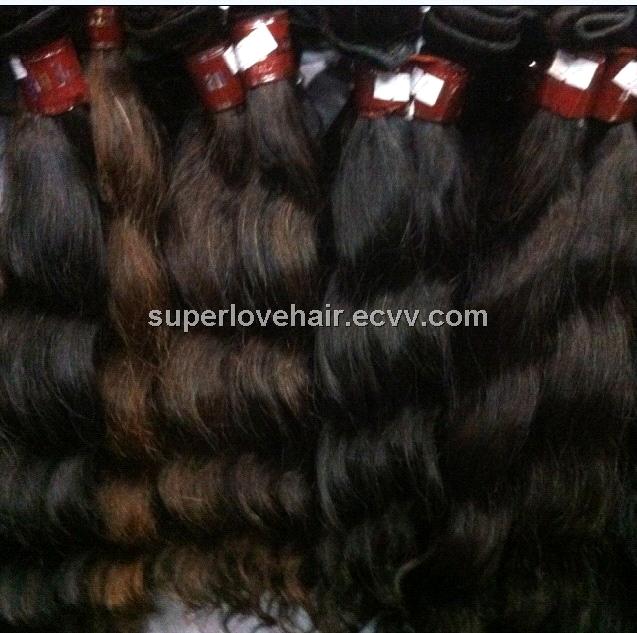 Super Love Hair brazilian natural wavy unprocessed virgin hair extension