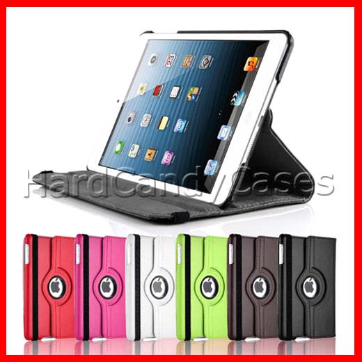 360 Degree Rotating Stand Magnetic PU Leather Case for iPad