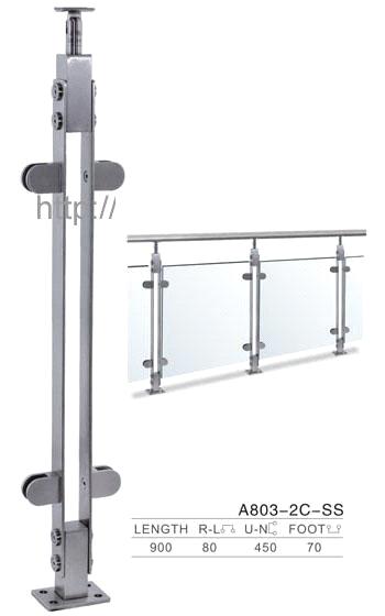 A803-2C-SS stainless steel handrail
