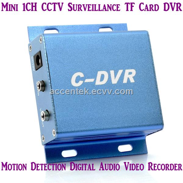 Mini 1 Channel C-DVR Digital TF Card Surveillance DVR Recorder W/ Motion Detection Metal Shell