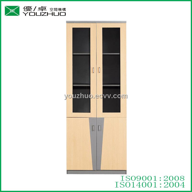 YZ-B020 simple design MDF high display glass cabinet