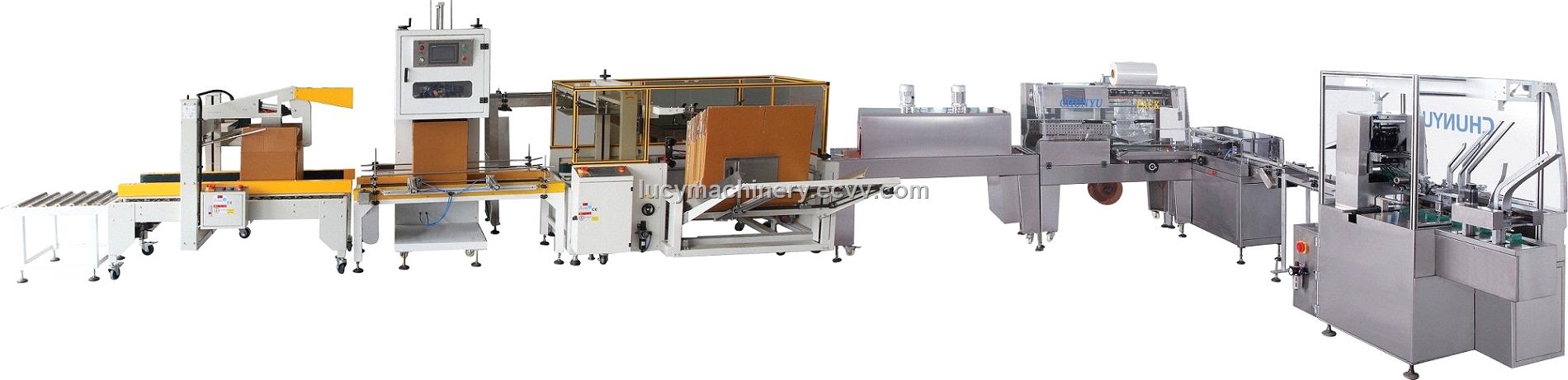 Automatic outside packaging line for products