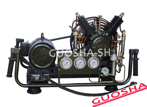 Breathing  high pressure air compressor( 300 bar 30 mpa 4500 psi 100L/min 440V  60HZ  engine)