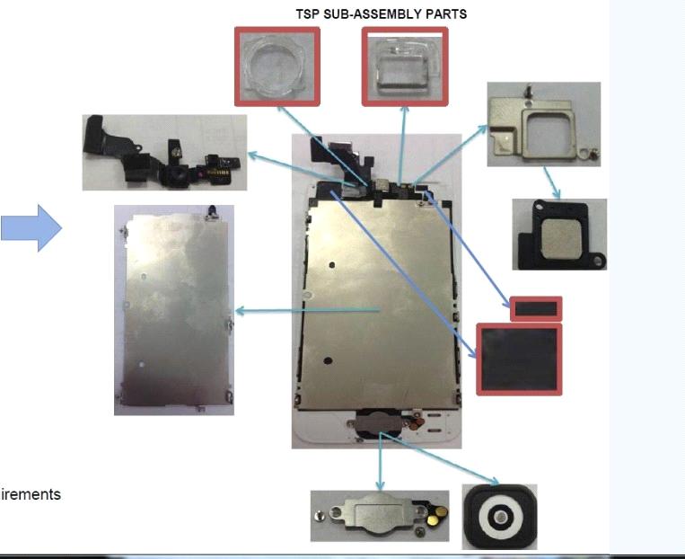for iPhone 5 LCD with touch screen digitizer front glass assembly