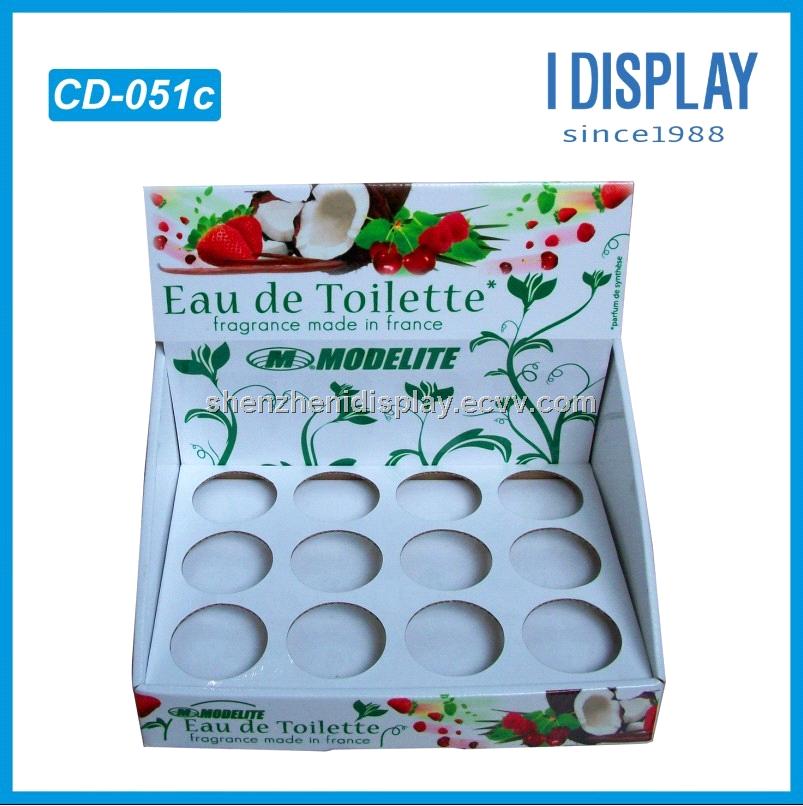 Hot Sale Corrugated Cardboard Counter Display Stand For Perfume