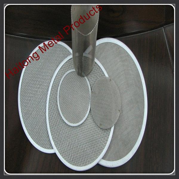 304 316 304L 316L ss wire mesh filter disc