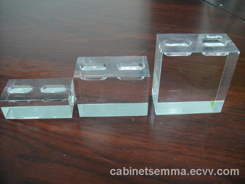 3sets Acrylic Ring Holder Countertop PMMA Finger Ring Display Stand