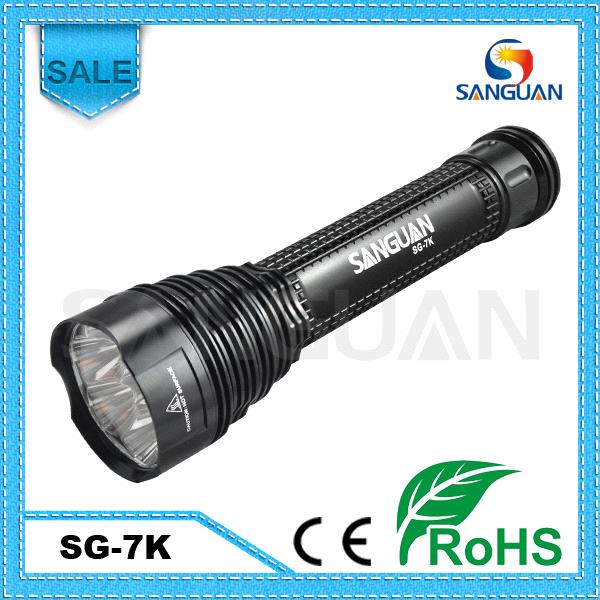 8000 Lumen Rechargeable Police LED Flashlight With Extension Tube SG-7K