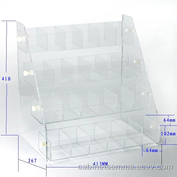 Acrylic Countertop Beads Gems Display Compartment Case Acrylic Countertop Beads Gems Display Compartment Case