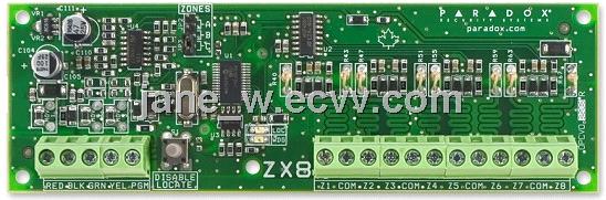 Zx8 8-Zone Expansion Module/ 1 Pgm Output/ Add 8 Zones