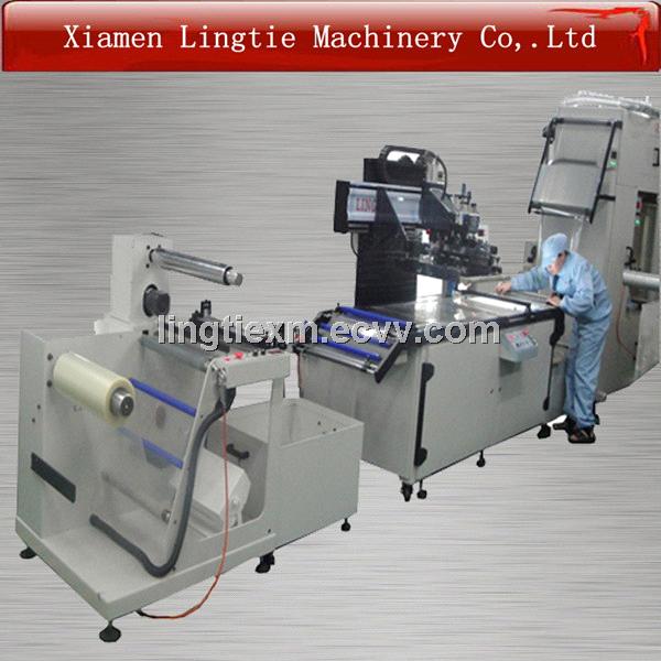 auto roll to roll  membrane switches screen printing machinecustomized