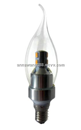 3w candle light led bulb for home decoration AC220V e14 e27