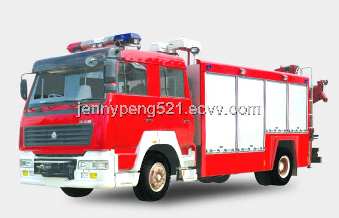 CHINA SINOTRUCK 6T/6M3 WATER FIRE TRUCK/FIRE ENGINE/FIRE FIGHTING TRUCK  290HP, ERUO II