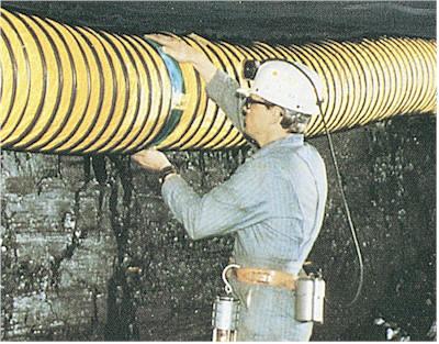 mine ventilation duct  ( spiral duct )